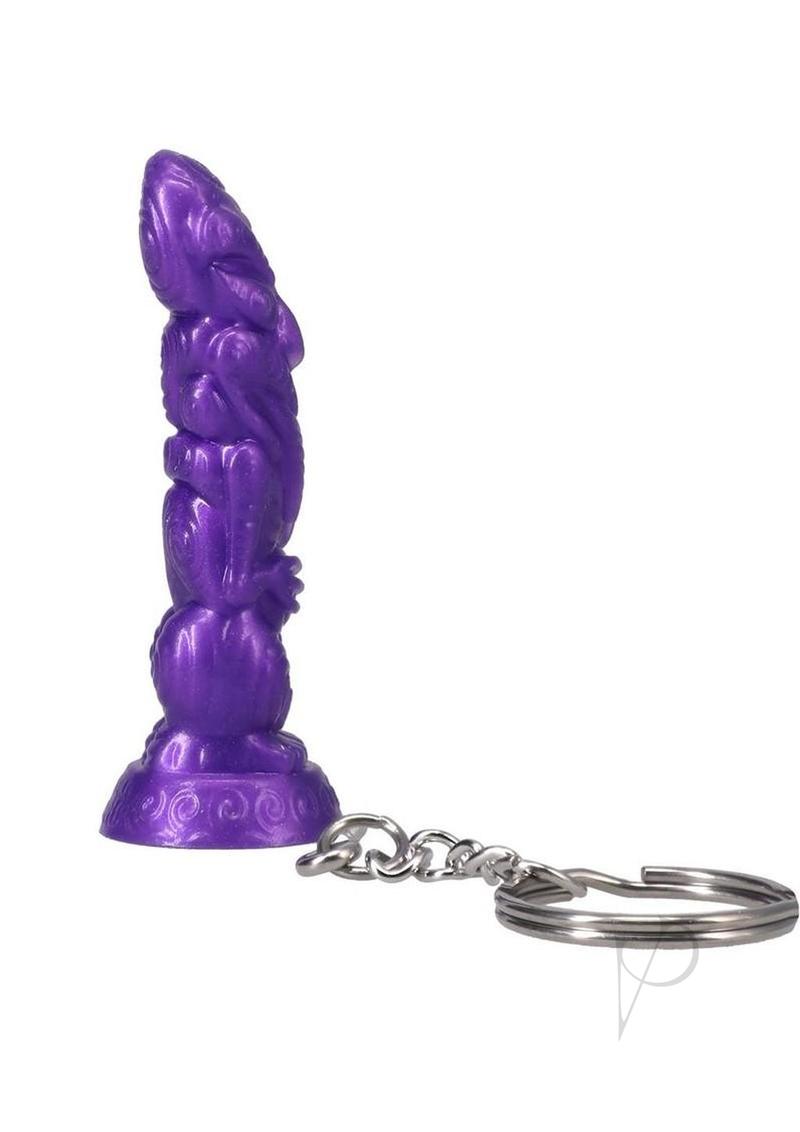 Polynesian Ti-Key Chains `Uhane `Ino Spirit Idol - Purple