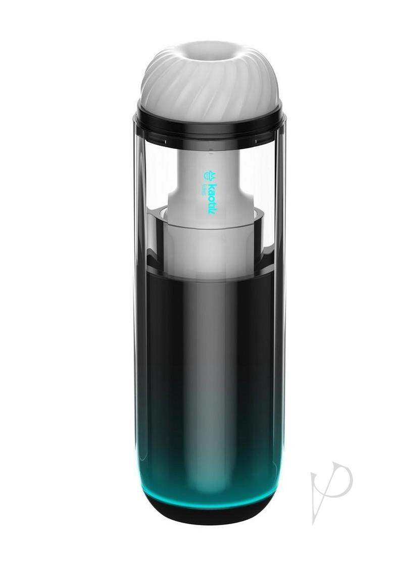 Kaotik Labs The Cocoon App Controlled Rechargeable Masturbator - Black/Blue