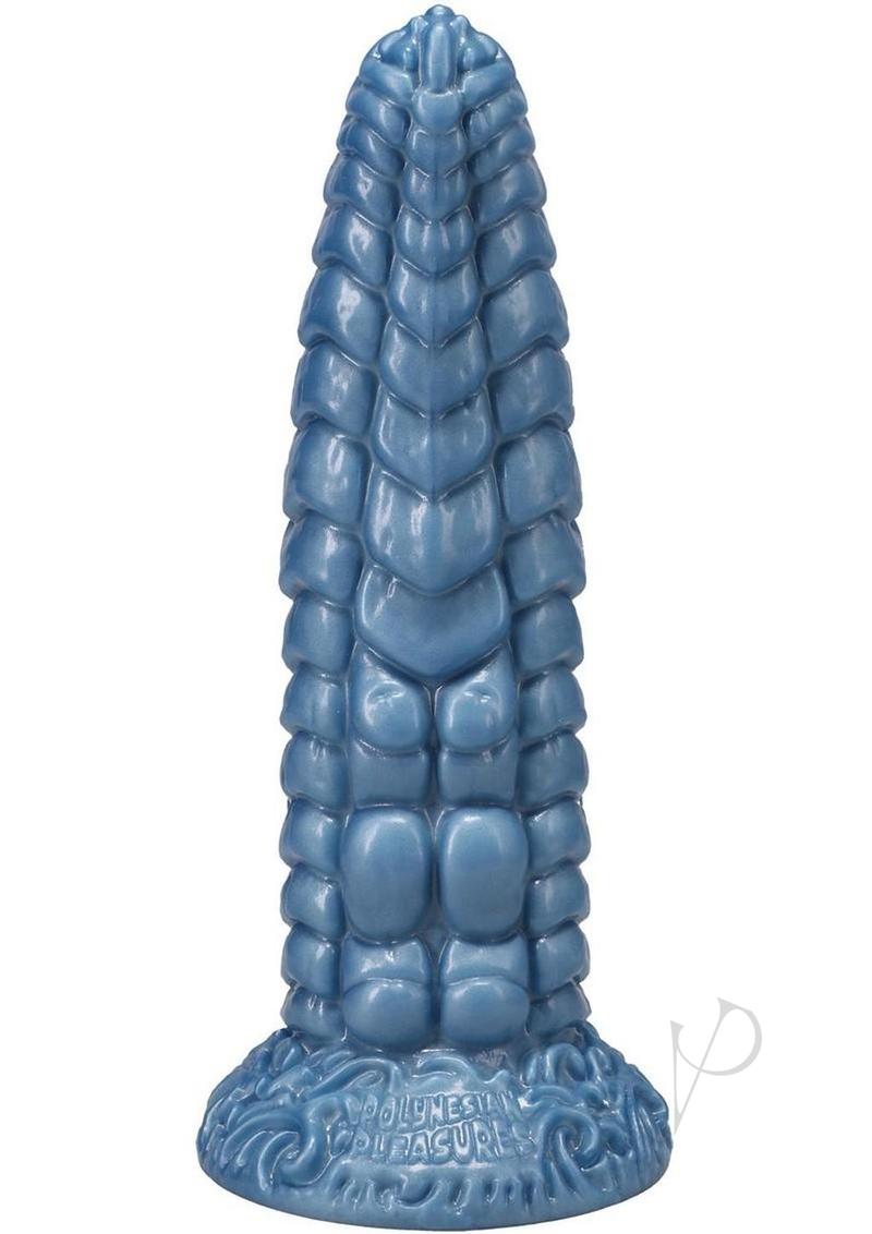 Polynesian Pleasure Idols Silicone Wai Lealea Water Idol Dildo - Blue