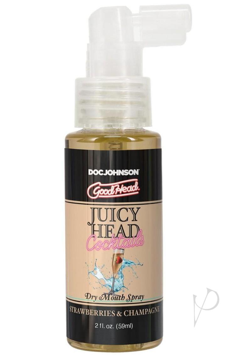 GoodHead Juicy Head Cocktails Dry Mouth Spray Boxed 2oz - Strawberries and Champagne