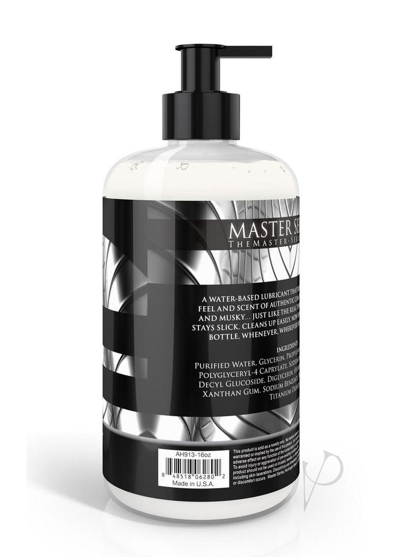 Master Series Jizz Cum Scented Water Based Lubricant 16oz