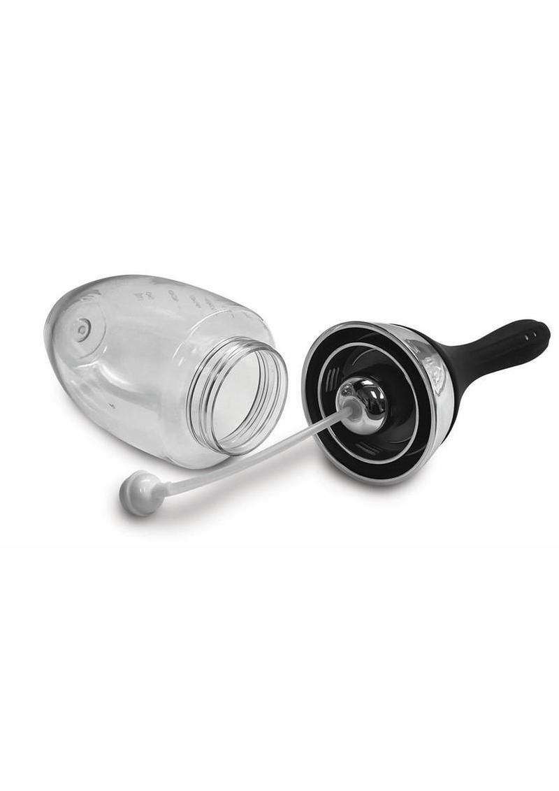 Cleanstream Automatic Rechargeable Silicone Bulb with 5 Jet Nozzle - Black/Clear