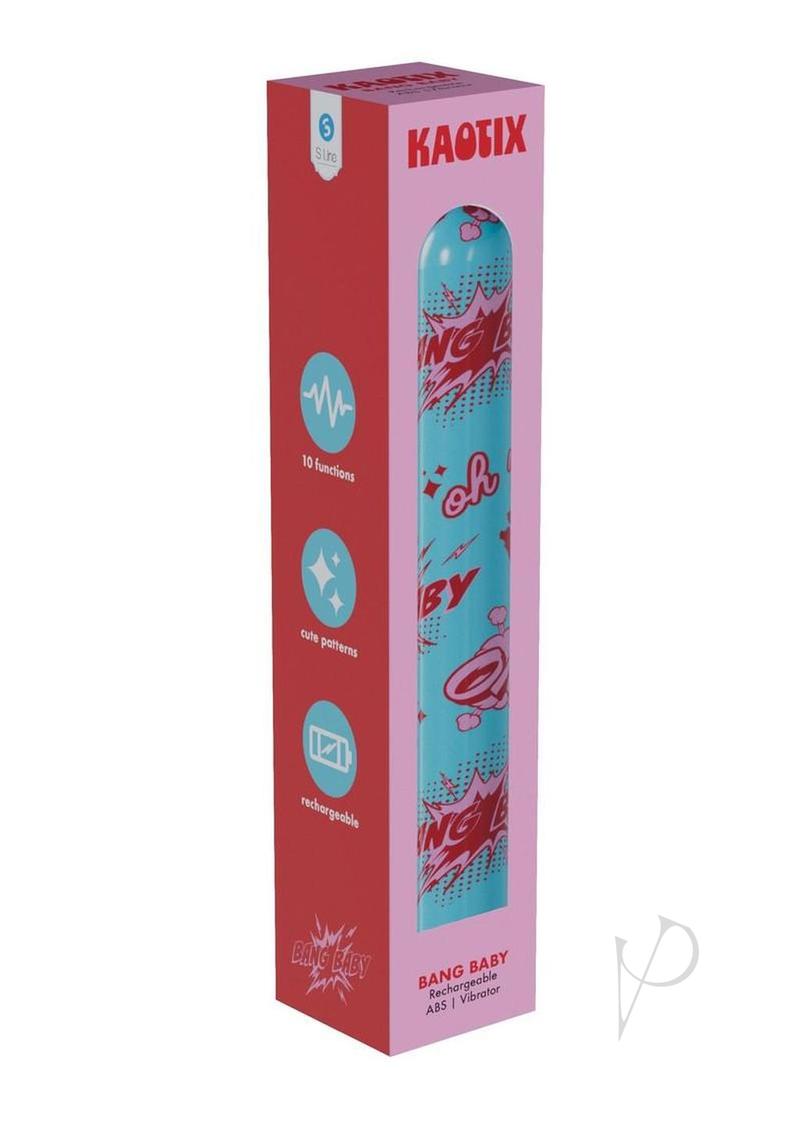 S-Line Kaotix Bang Baby Rechargeable Vibrator - Blue