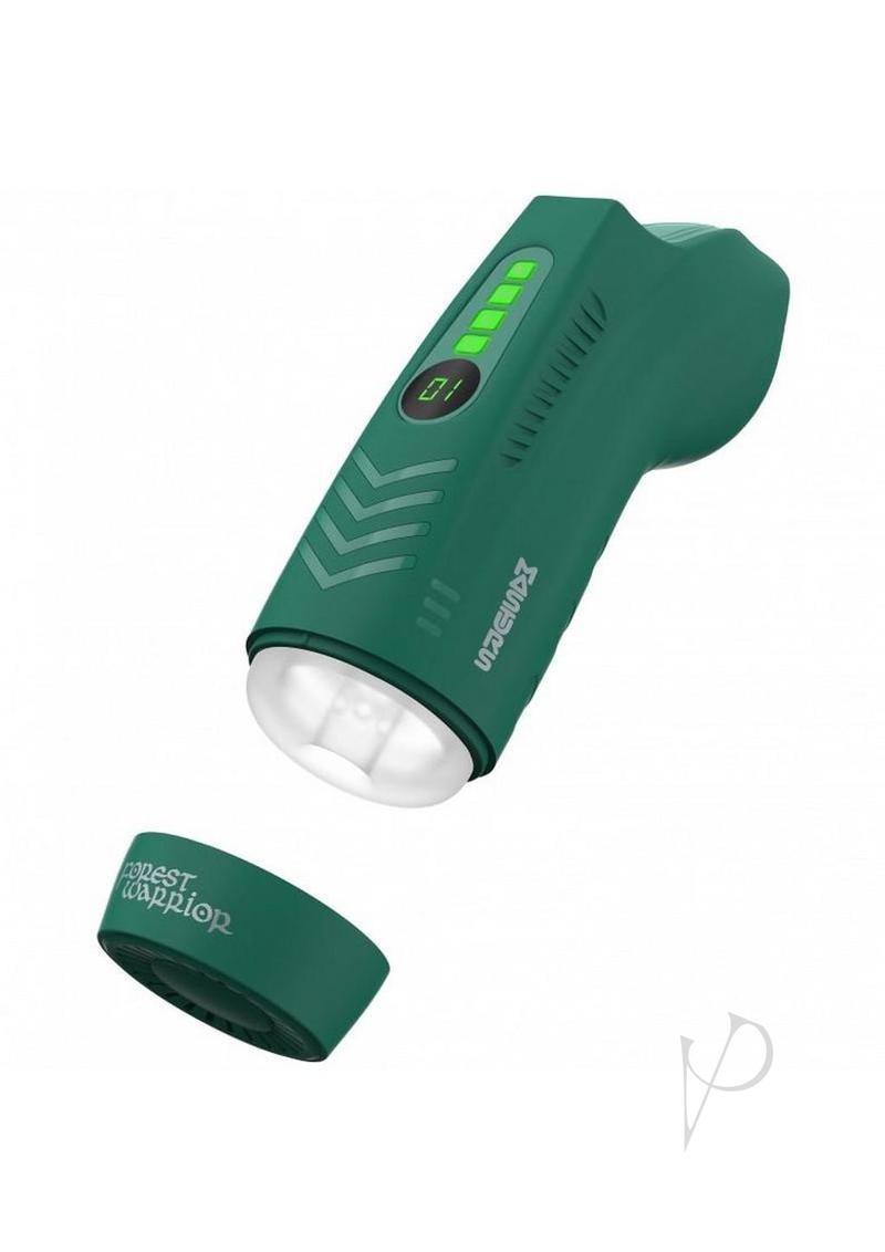 Masturs Ayla Forest Warrior Rechargeable Multi Function Masturbator - Green