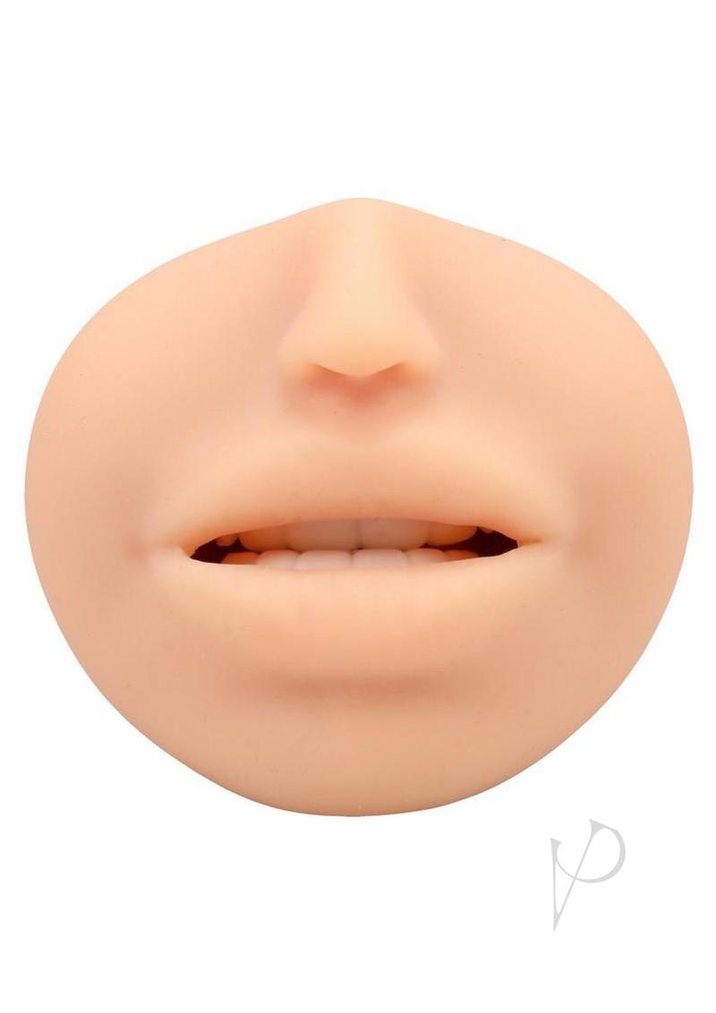 Super Sucker Cum Guzzler Ultraskyn Masturbator - Mouth - Vanilla
