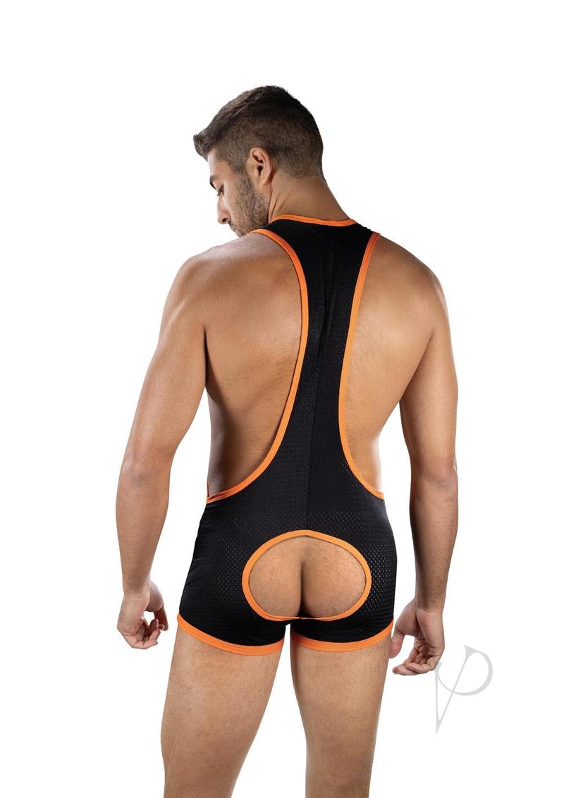 Envy Menswear Flex Open Back Singlet - OS - Black