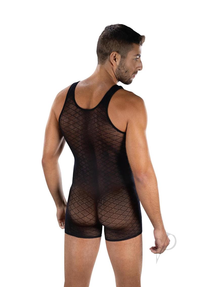 Envy Menswear Diamond Knight Romper - OS - Black