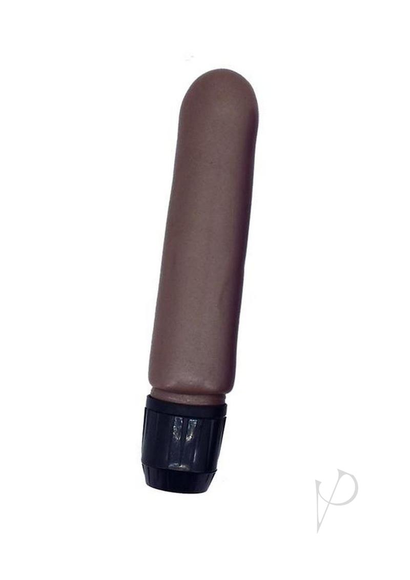 Pearl Shine Smooth Vibrator 5in - Chocolate