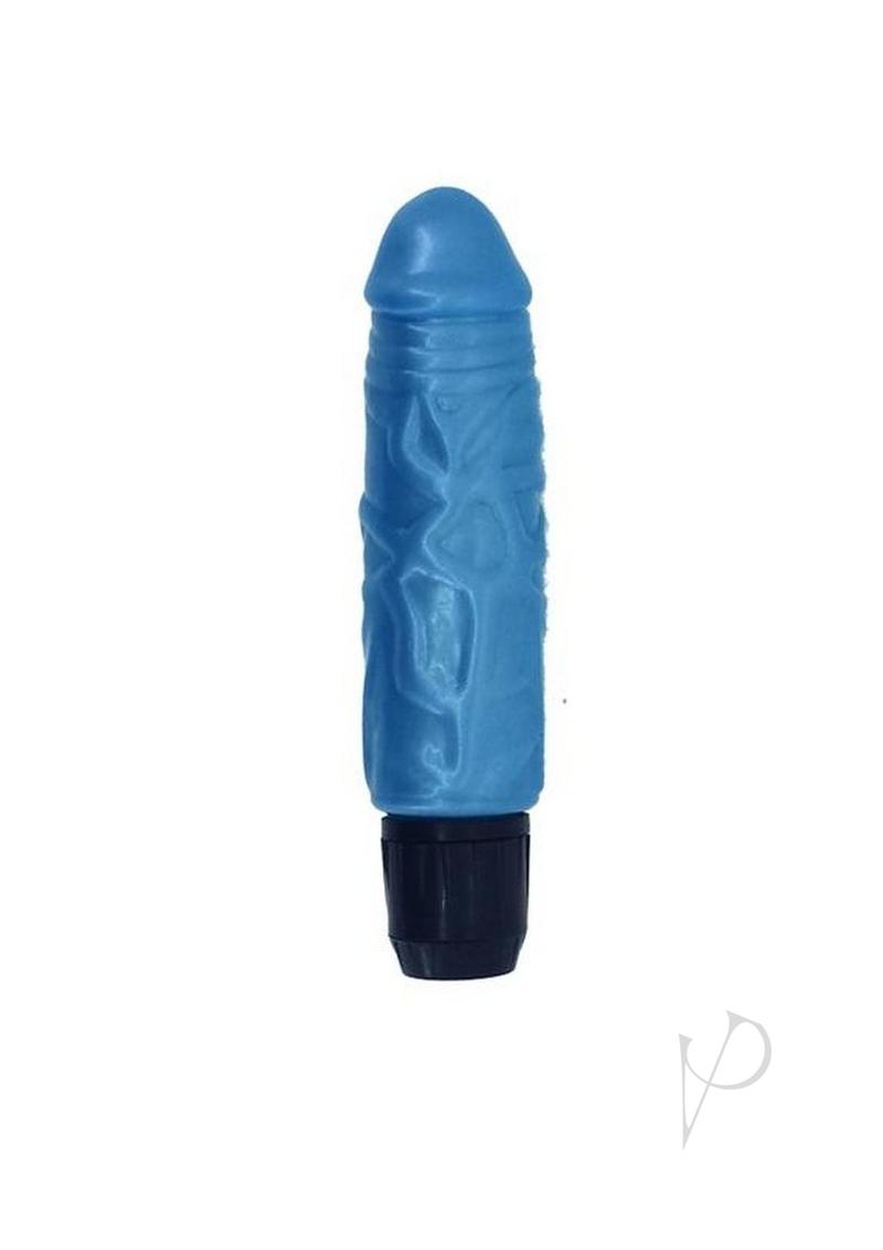 Pearl Shine Peter Vibrator 5in - Blue