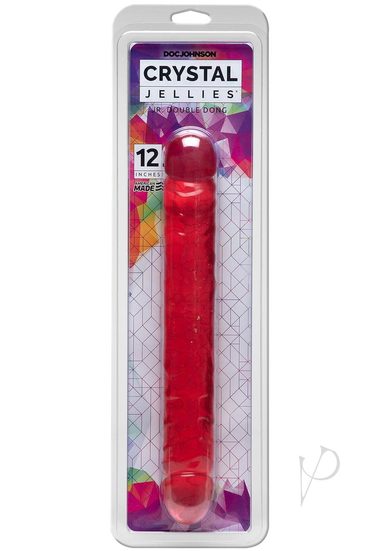 Crystal Jellies Jr. Double Dildo 12in - Pink
