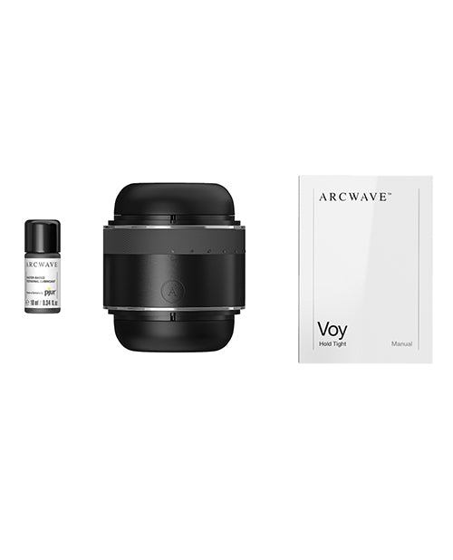 Arcwave Voy Silicone Dual End Adjustable Compact Stroker - Black/Grey