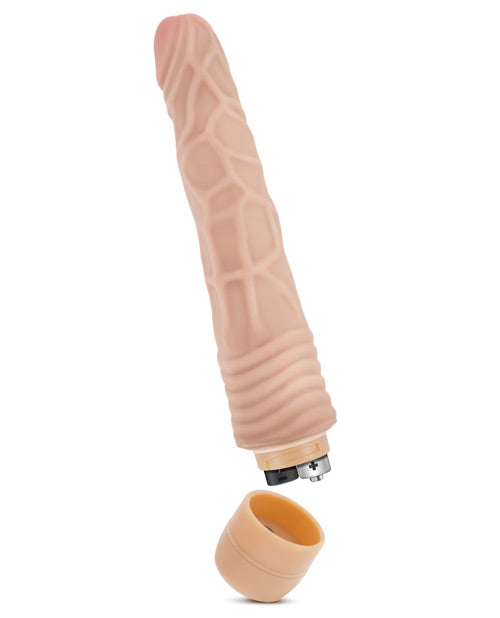 Dr. Skin Silver Collection Cock Vibe 2 Vibrating Dildo 9in - Vanilla