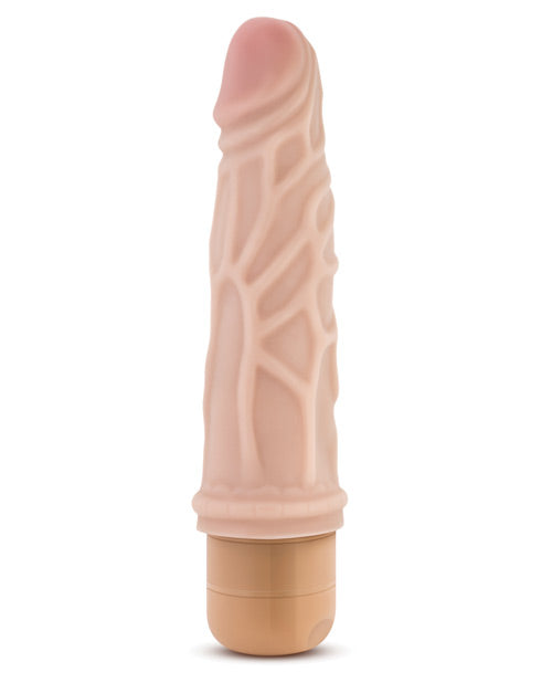Dr. Skin Silver Collection Cock Vibe 3 Vibrating Dildo 7.25in - Vanilla