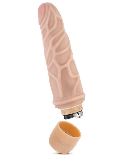 Dr. Skin Silver Collection Cock Vibe 3 Vibrating Dildo 7.25in - Vanilla