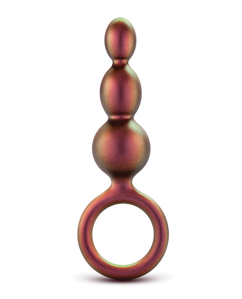 Anal Adventures Matrix Beaded Loop Silicone Plug - Copper