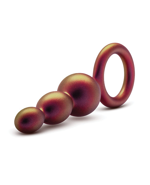 Anal Adventures Matrix Beaded Loop Silicone Plug - Copper