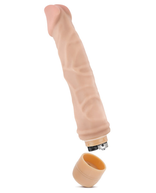 Dr. Skin Silver Collection Cock Vibe 6 Vibrating Dildo 8.75in - Vanilla
