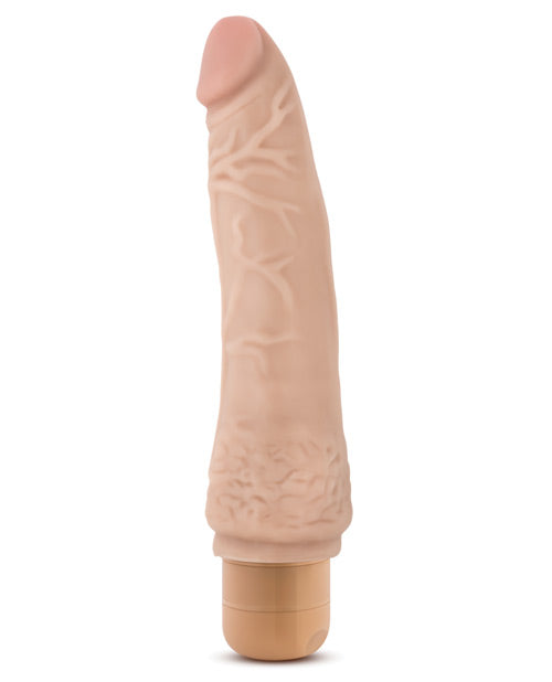 Dr. Skin Silver Collection Cock Vibe 7 Vibrating Dildo 8.5in - Vanilla