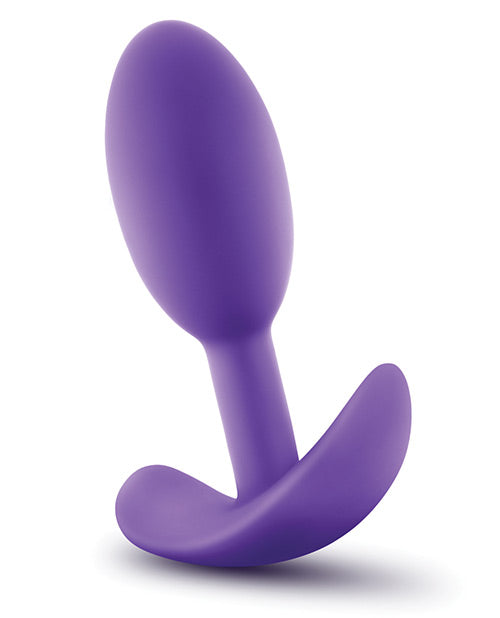 Luxe Wearable Vibra Slim Plug Silicone Butt Plug - Small - Purple