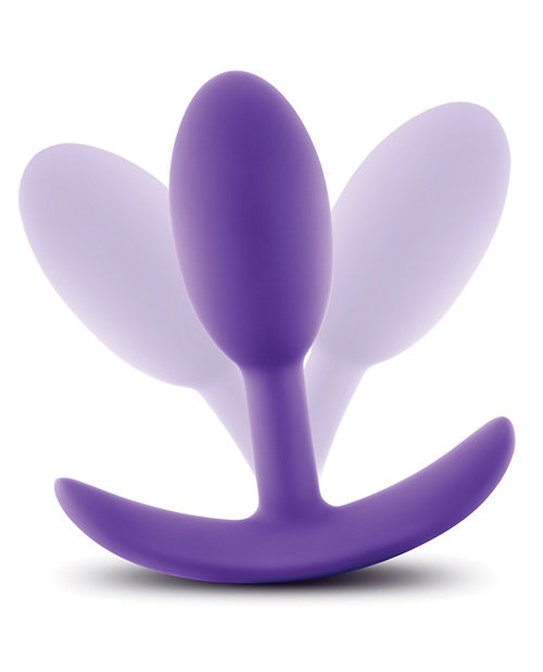 Luxe Wearable Vibra Slim Plug Silicone Butt Plug - Small - Purple
