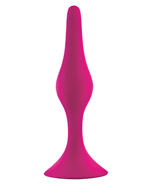Luxe Beginner Plug Silicone Butt Plug Small - Pink