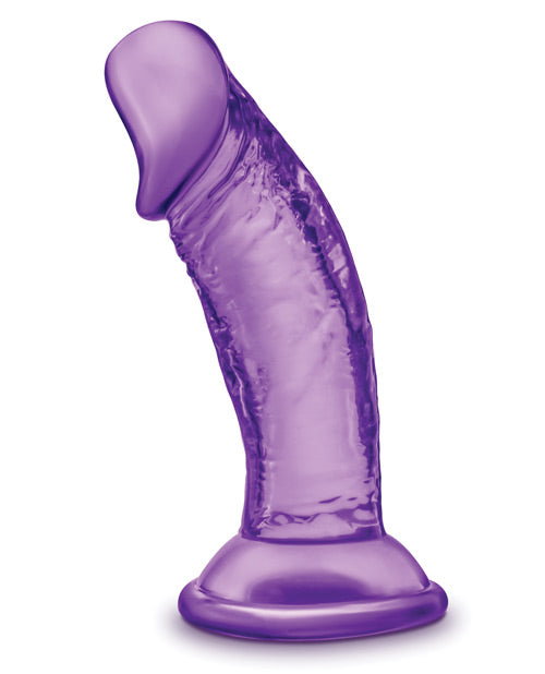 B Yours Sweet N` Small Dildo with Suction Cup 4.5in - Purple