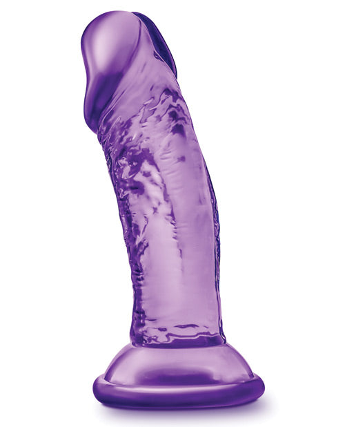 B Yours Sweet N` Small Dildo with Suction Cup 4.5in - Purple