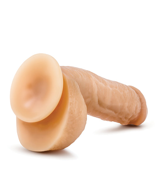 Hung Rider Trigger Dildo with Balls 8.5in - Vanilla