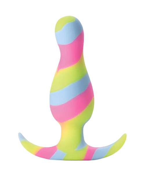 Avant Kaleido Lime Silicone Anal Plug - Multicolor