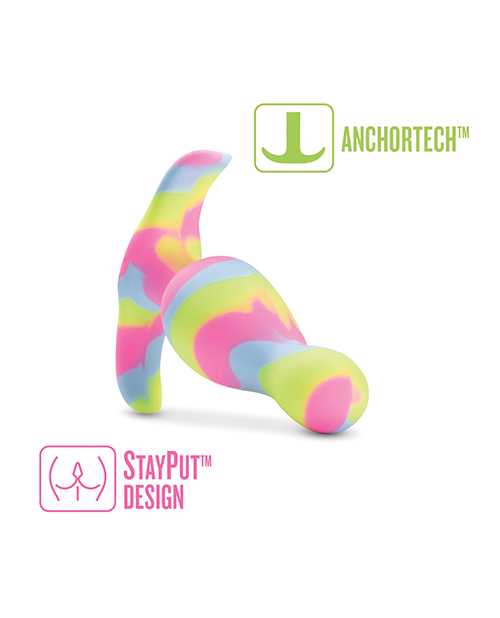 Avant Kaleido Lime Silicone Anal Plug - Multicolor