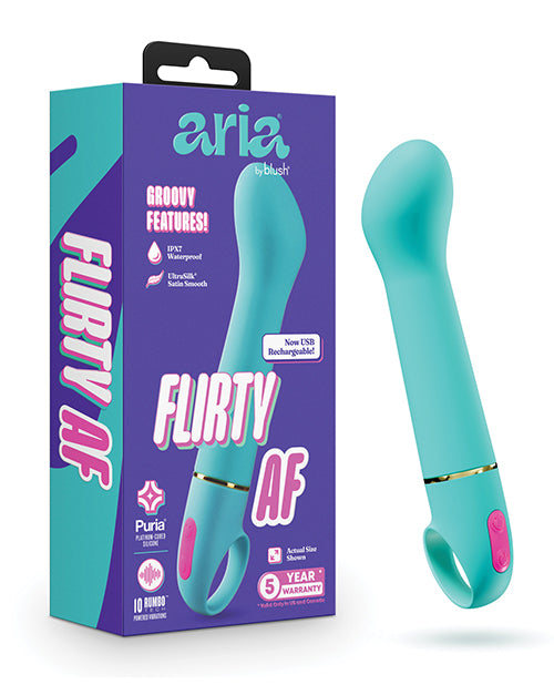 Aria - Flirty AF 2.0 - Rechargeable Vibe - Teal