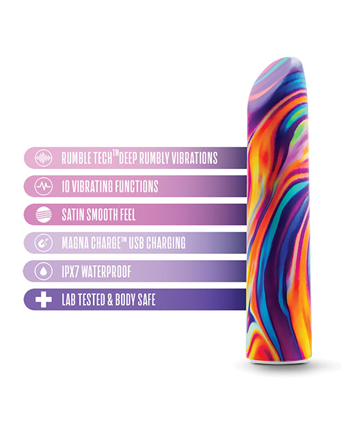 Limited Addiction Psyche Rechargeable Power Vibrator - Rainbow