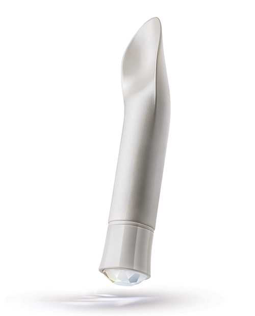 Oh My Gem Bold Rechargeable Silicone Vibrator - Diamond White