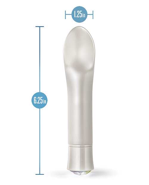 Oh My Gem Bold Rechargeable Silicone Vibrator - Diamond White