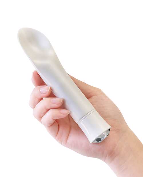 Oh My Gem Bold Rechargeable Silicone Vibrator - Diamond White