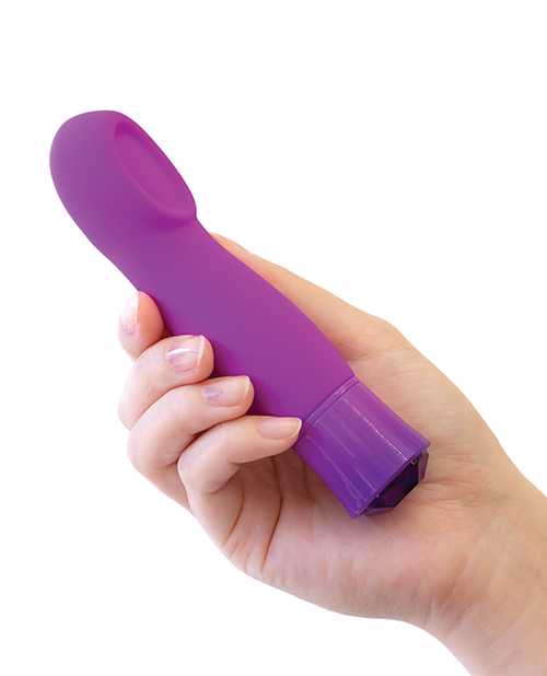 Oh My Gem Charm Rechargeable Silicone Vibrator - Amethyst Purple