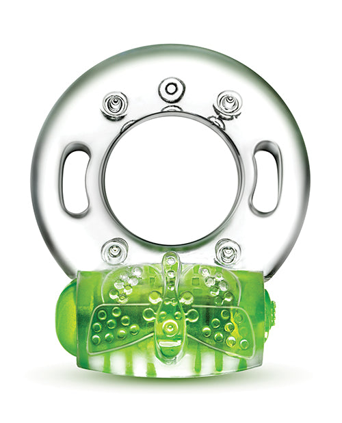 Play with Me Arouser Vibrating Cock Ring - Green