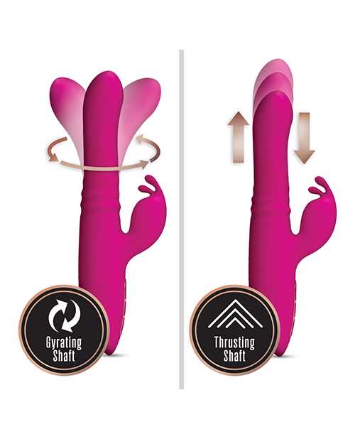 Blush Kira Rechargeable Silicone Rabbit Vibrator - Velvet Pink
