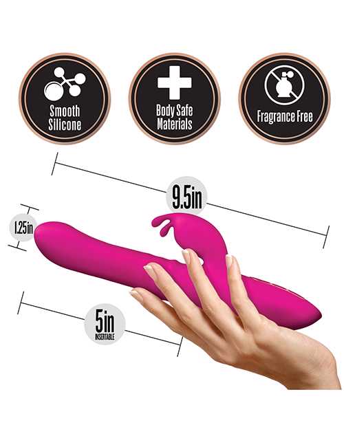 Blush Kira Rechargeable Silicone Rabbit Vibrator - Velvet Pink