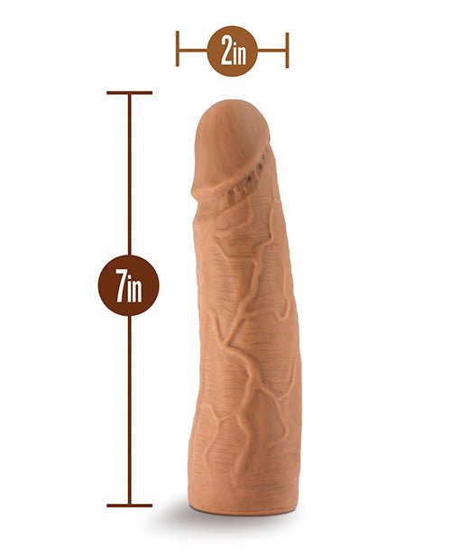 Lock On Dynamite Dildo with Suction Cup Adapter 7in - Caramel