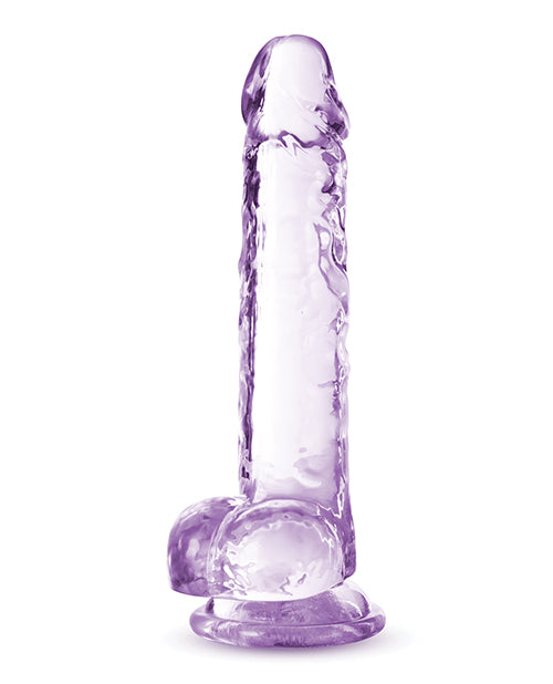 Naturally Yours Crystalline Dildo 7in - Amethyst