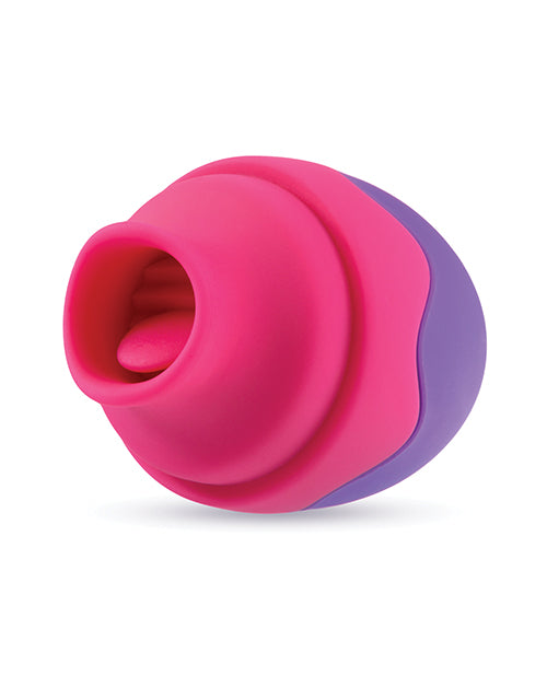Aria Flutter Tongue Rechargeable Silicone Vibrator - Purple