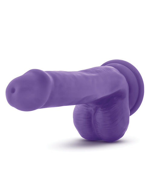 Au Naturel Bold Delight Dildo with Suction Cup 6in - Purple