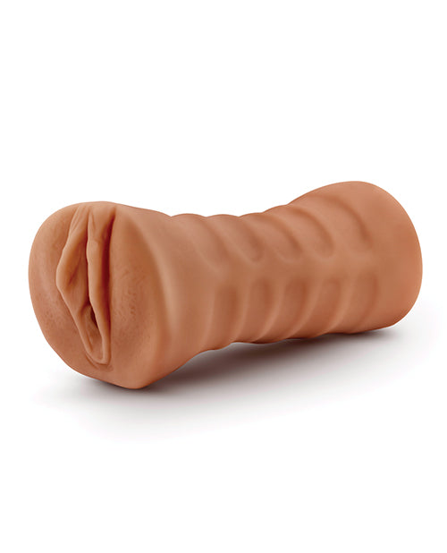 M for Men Julieta Vibrating Masturbator with Bullet - Pussy - Caramel