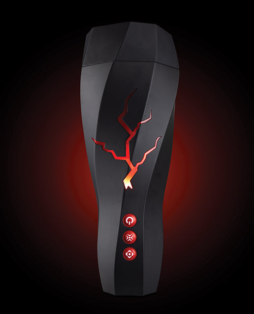 M For Men Storm Rechargeable Masturbator - Black/Red