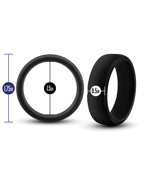 Performance Silicone Go Pro Cock Ring - Black