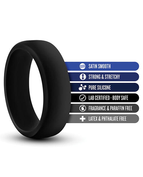 Performance Silicone Go Pro Cock Ring - Black