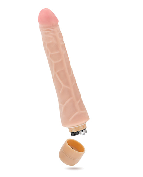 X5 Plus Mambo Vibe Vibrating Dildo 8in - Vanilla