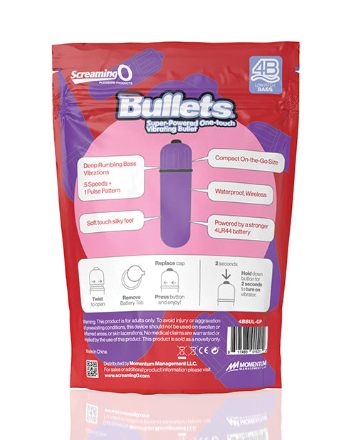 Screaming O 4B Bullet Vibrator - Grape