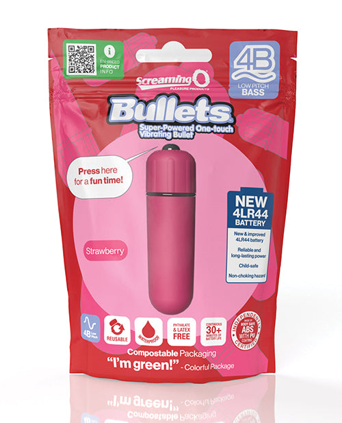Screaming O 4B Bullet Vibrator - Strawberry